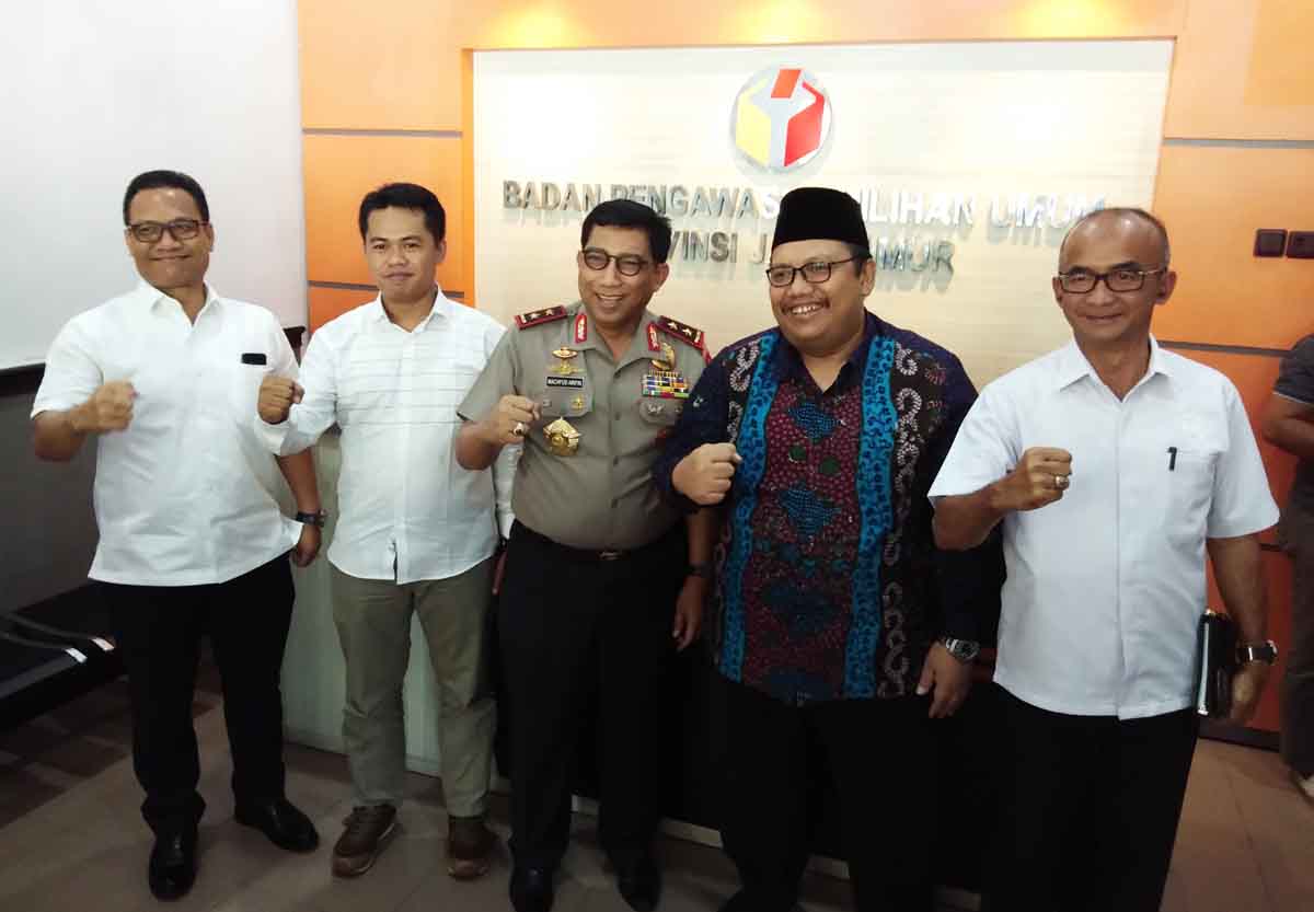 Polda Siap Suport Bawaslu Sukseskan Pilgub Jatim 2018