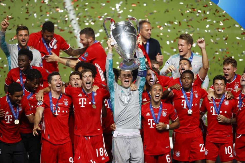 Bayern Muenchen juara Liga Champions musim 2019/2020 (Foto: EPA-EFE/Matt Childs)


