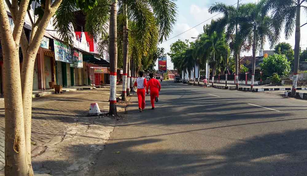 Tempat yang akan digunakan untuk relokasi pedagang eks Jalan Mastrip Blitar.