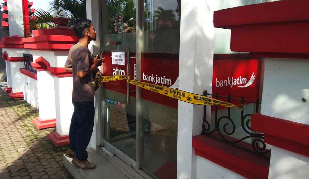 Salah satu lokasi mesin ATM yang dibobol