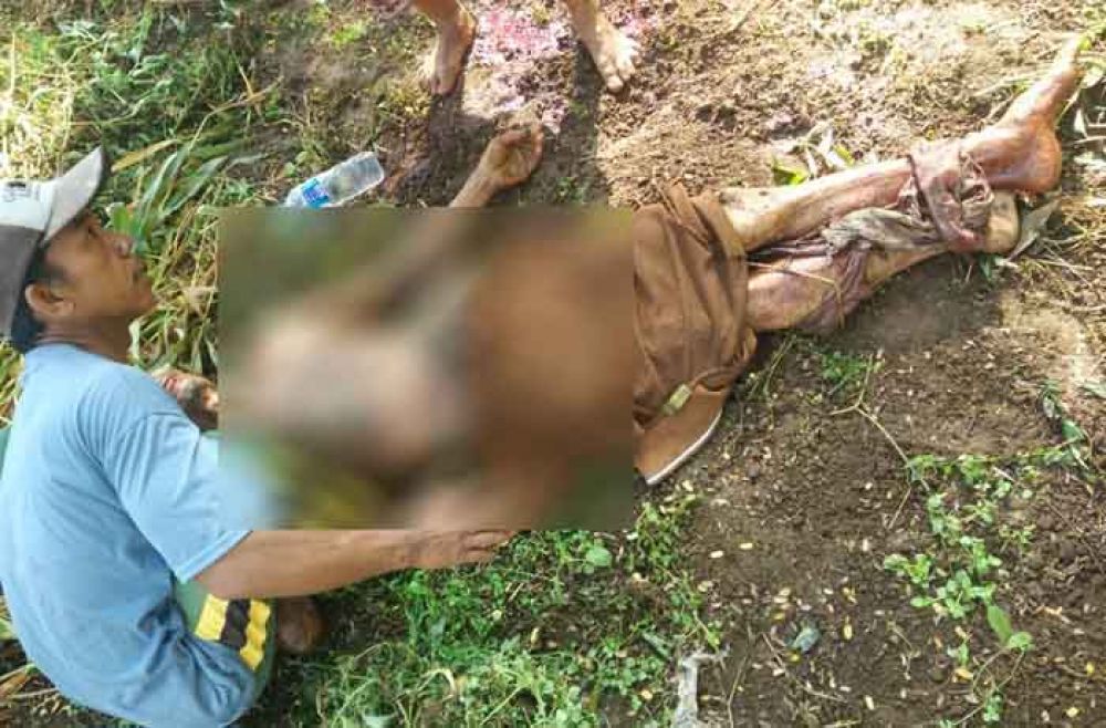 AKBP Rizal Martomo (tengah) menjelaskan kronologi penangkapan pelaku pembunuh mantan istri