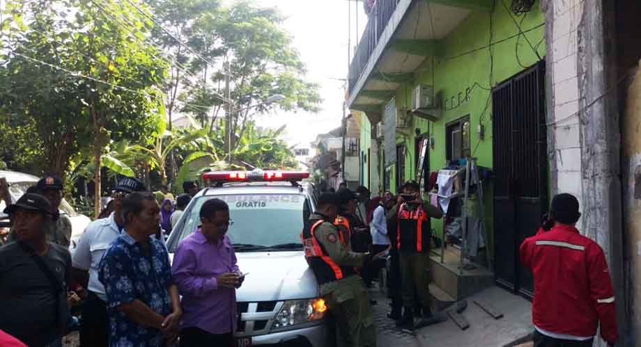 Rumah kos tempat gantung diri di Ploso Timur Surabaya