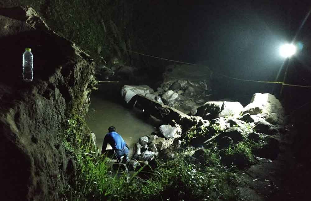 Tim gabungan menghentikan sementara pencarian pelajar tenggelam di Air Terjun Coban Talun