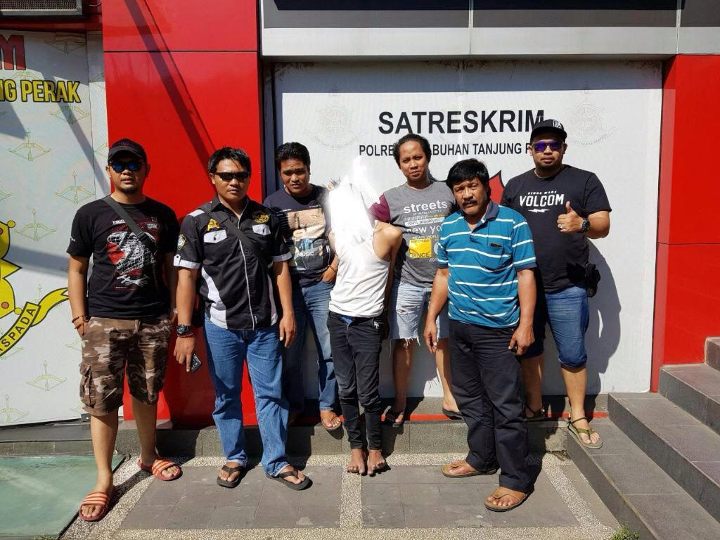 FK ditangkap Tim Resmob Polres Pelabuhan Tanjung Perak, Surabaya