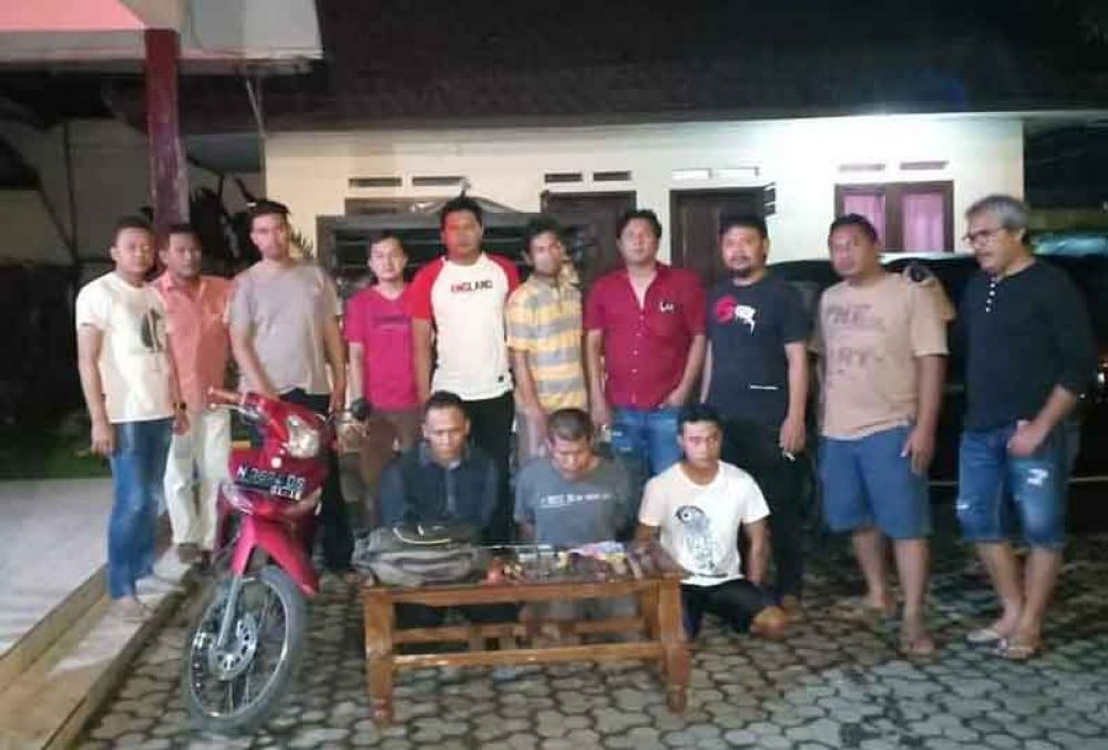 Ketiga pelaku ditangkap polisi