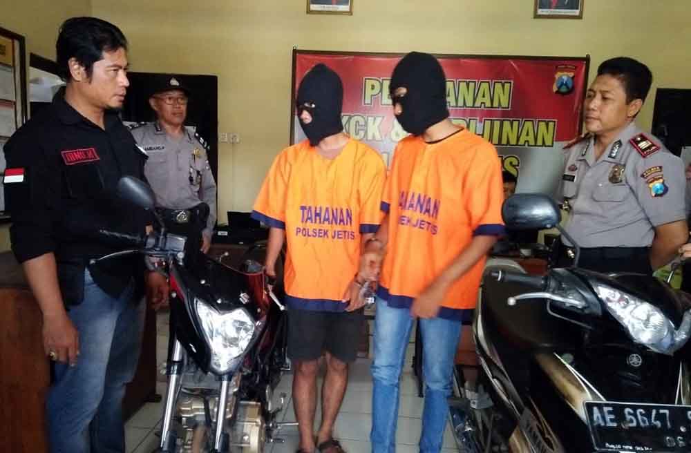 Kedua pelaku ditangkap Polsek Jetis