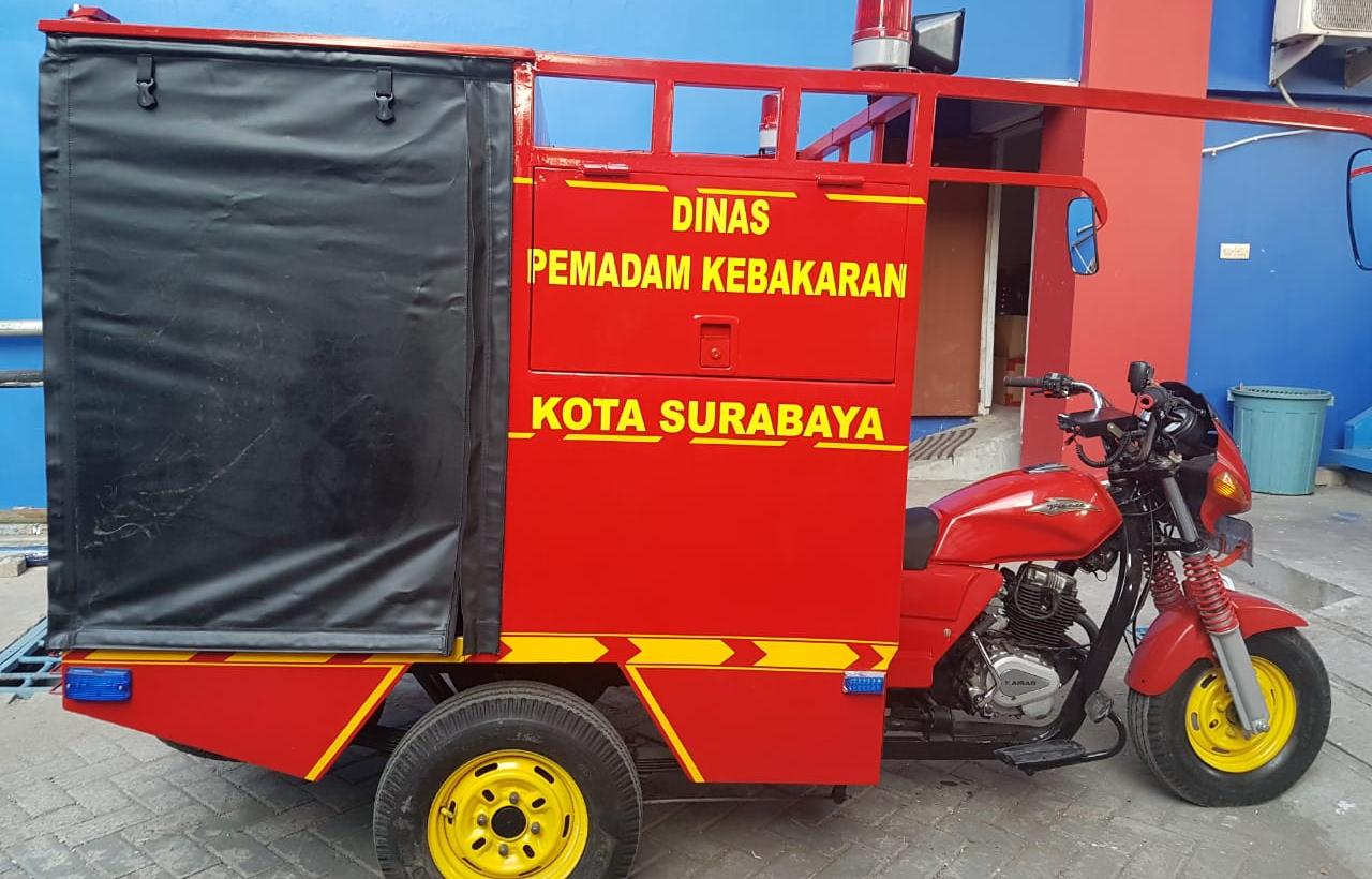 Damkar mini Surabaya milik PMK Surabaya.