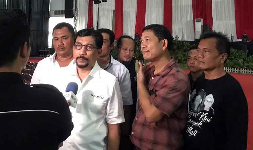 Ketua TKD Jatim Irjen Pol (Purn) Machfud Arifin meninjau lokasi nobar