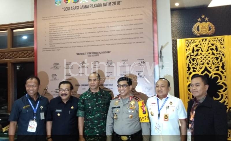 H-2 Coblosan, Timses dan Tokoh Parpol di Jatim Ikrar Pilkada Damai