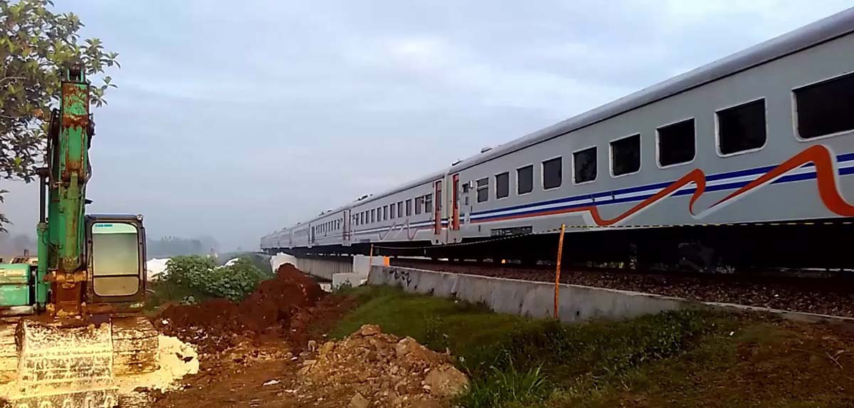 Ilustrasi jalur double track