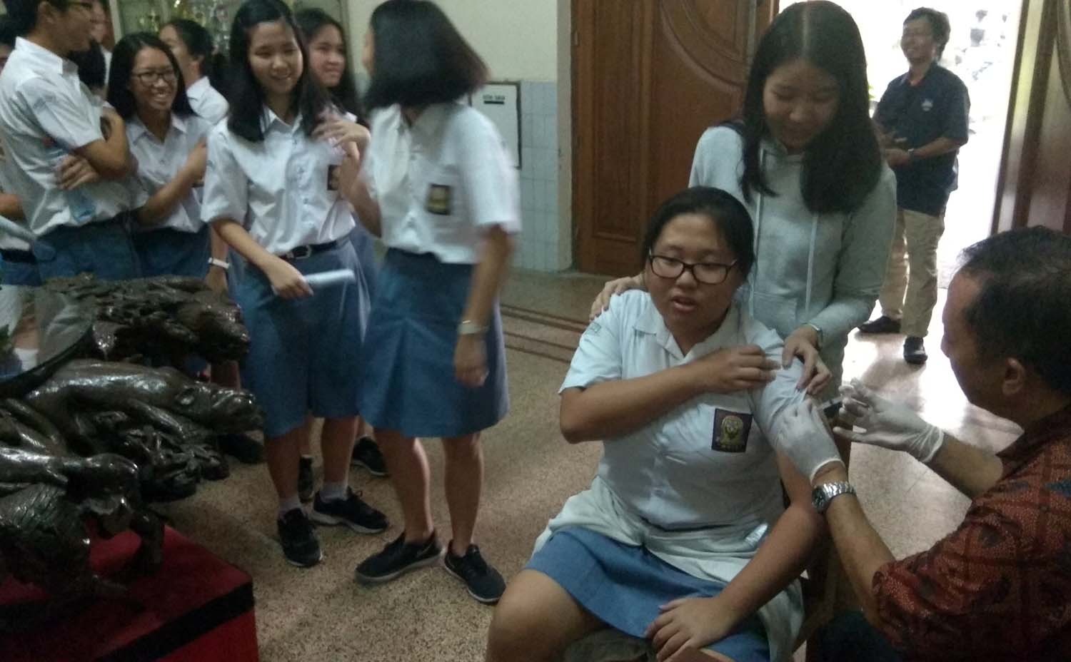 Suasana ORI Difteri di sekolah