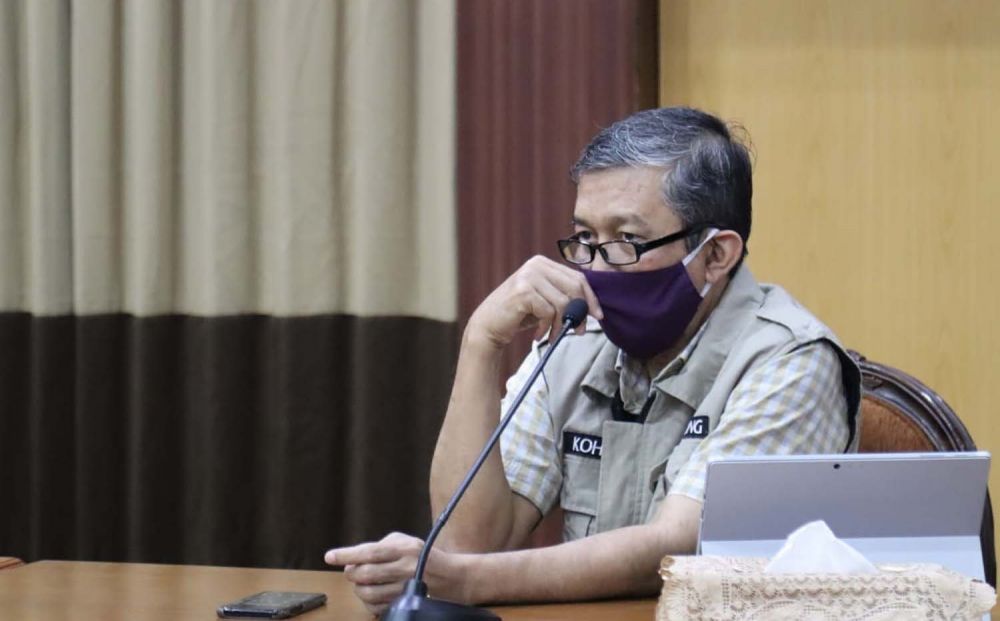 Ketua Rumpun Tracing Gugus Tugas Penanggulangan Covid-19 Jatim, dr Kohar Hari Santoso