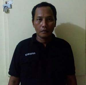 Tersangka Moch Talha.