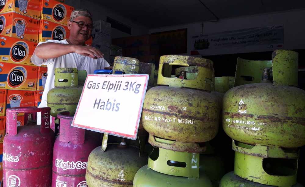 Salah satu agen gas elpiji di Tulungagung
