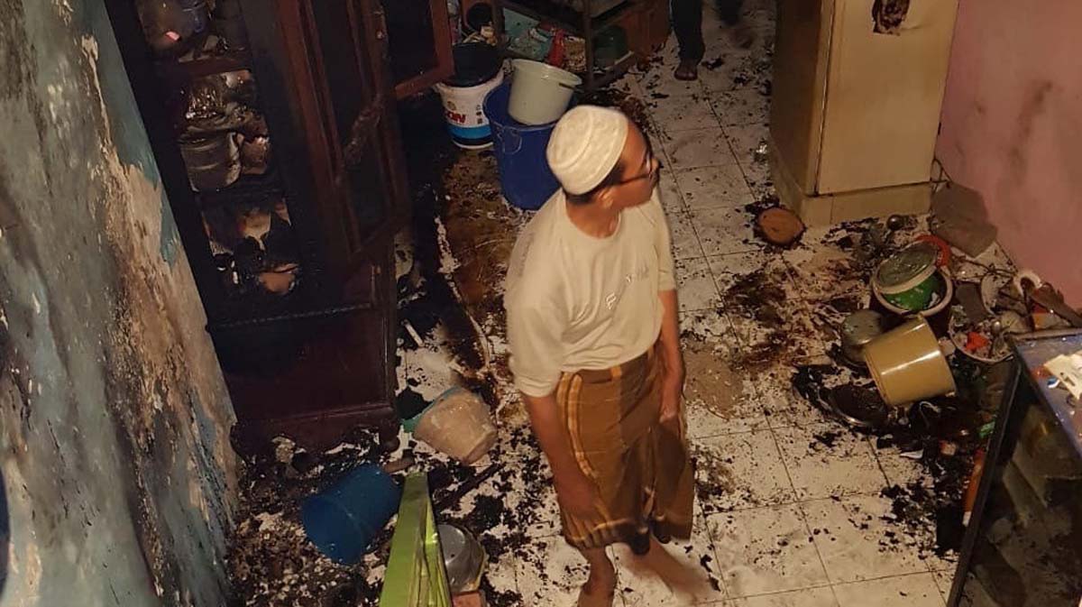 Elpiji 3 Kg Meledak, Satu Keluarga Terbakar