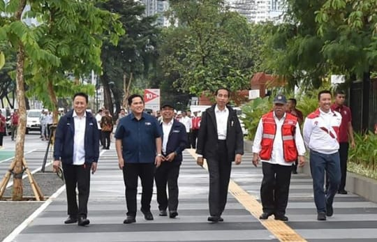 Erick Thohir saat bersama Jokowi/Foto: instagram @erickthohir