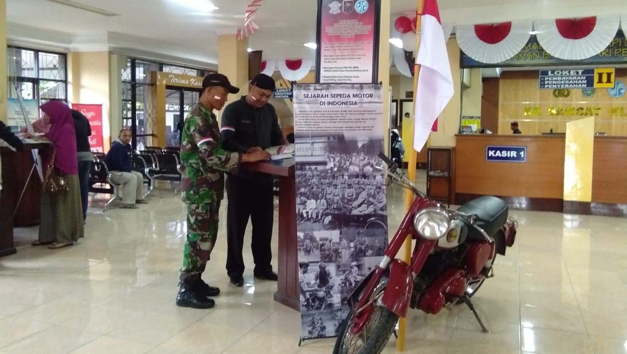 Salah satu motor jadul yang dipajang