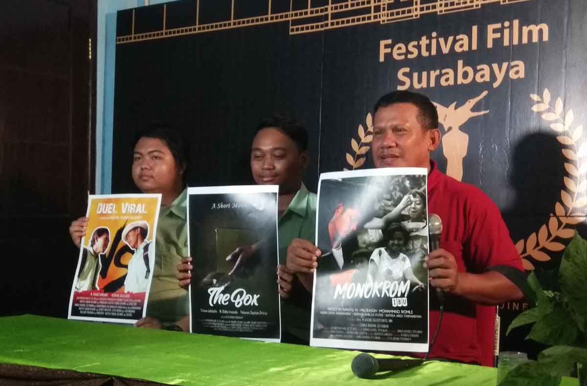 Tiga film karya siswa SMK dr Soetomo Surabaya yang lolos nominasi.