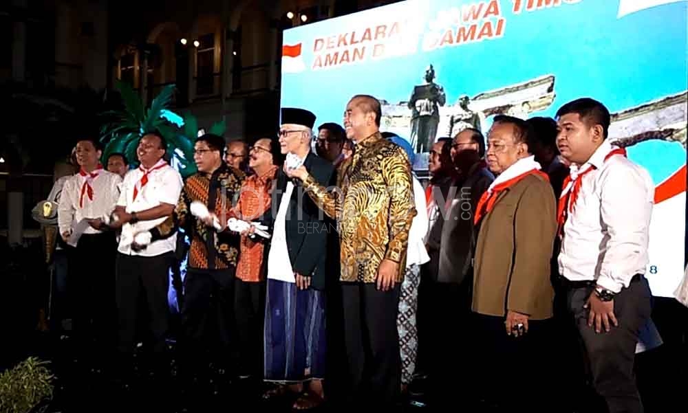 Deklarasi damai anatara pengusaha Forpimda dan ekspatriat di Hotel Majapahit Surabaya