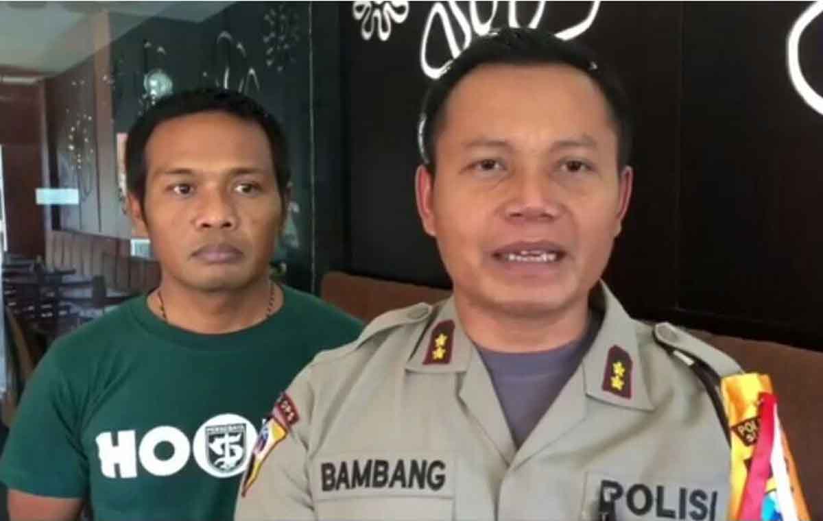 AKBP Bambang S Wibowo (kanan) saat memberikan imbauan 