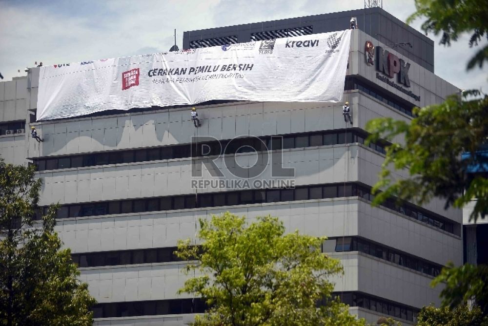 Gedung KPK lama terimbas banjir. Sejumlah tahanan terpaksa diungsikan/ilustrasi (Foto: Republika/Agung Supriyanto)