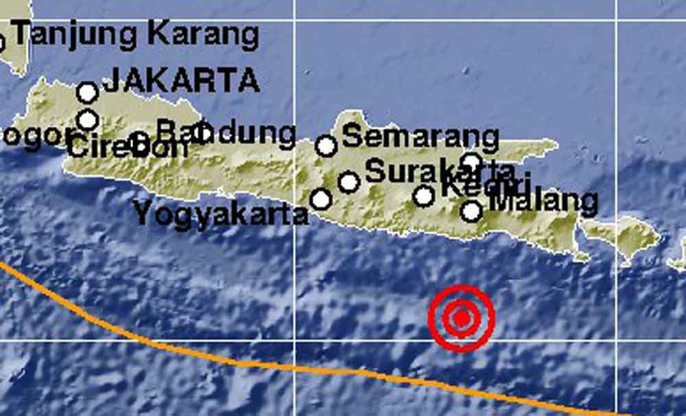 Titik lokasi gempa/ Foto: Istimewa