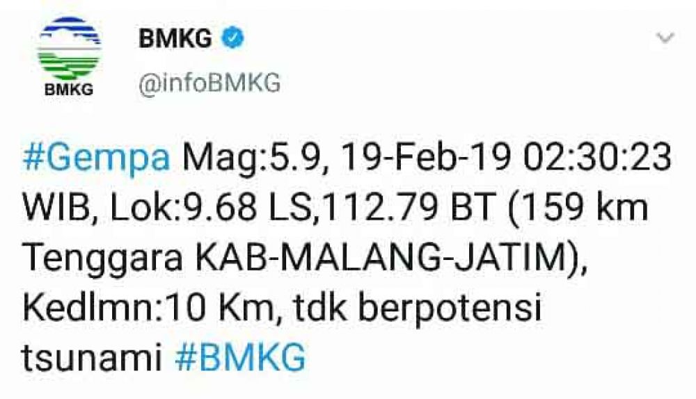 Gempa di Malang