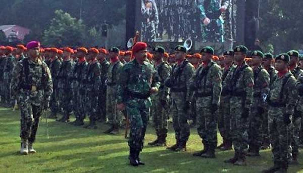 Upacara peresmian Koopsus di Jakarta/ foto Kumparan