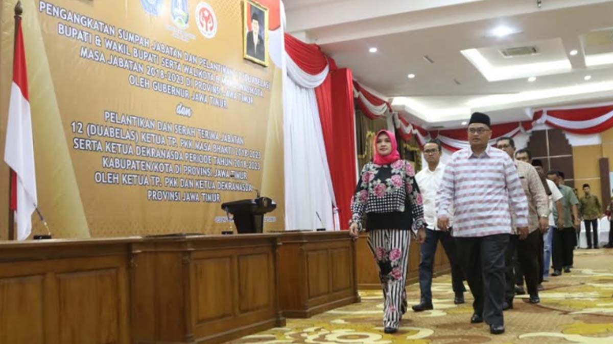 Gladi bersih pelantikan kepala daerah. 