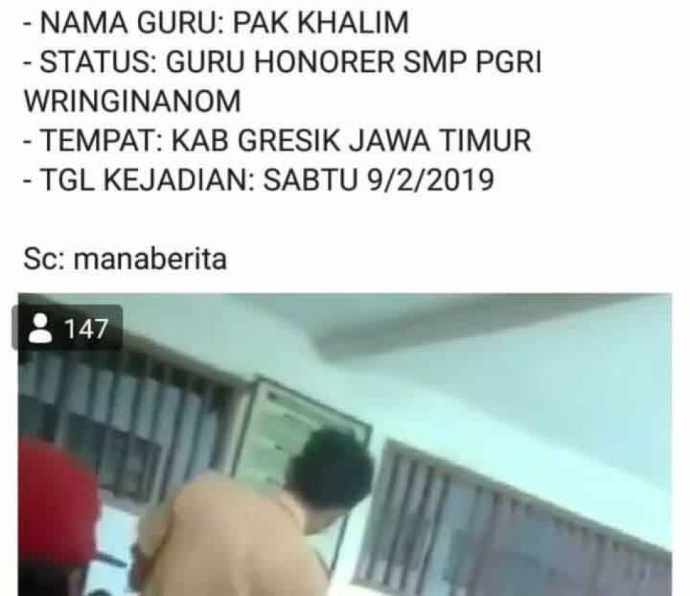 Persekusi siswa yang ramai di media sosial