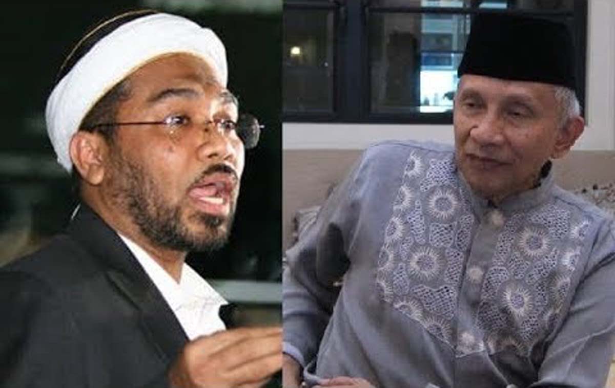  Ali Mochtar Ngabalin dan Amien Rais/foto: Istimewa