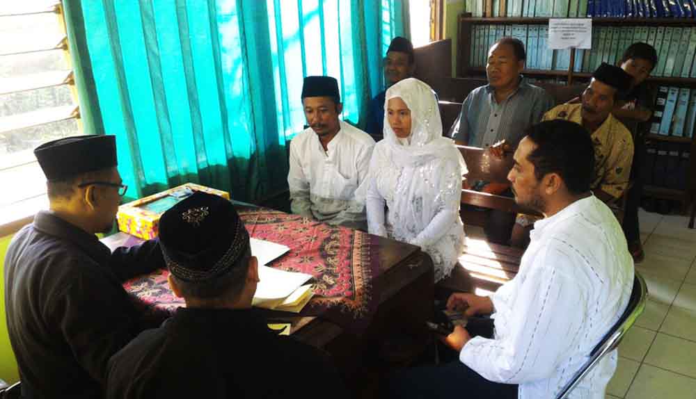 Proses ijab kabul tersangka pemerasan