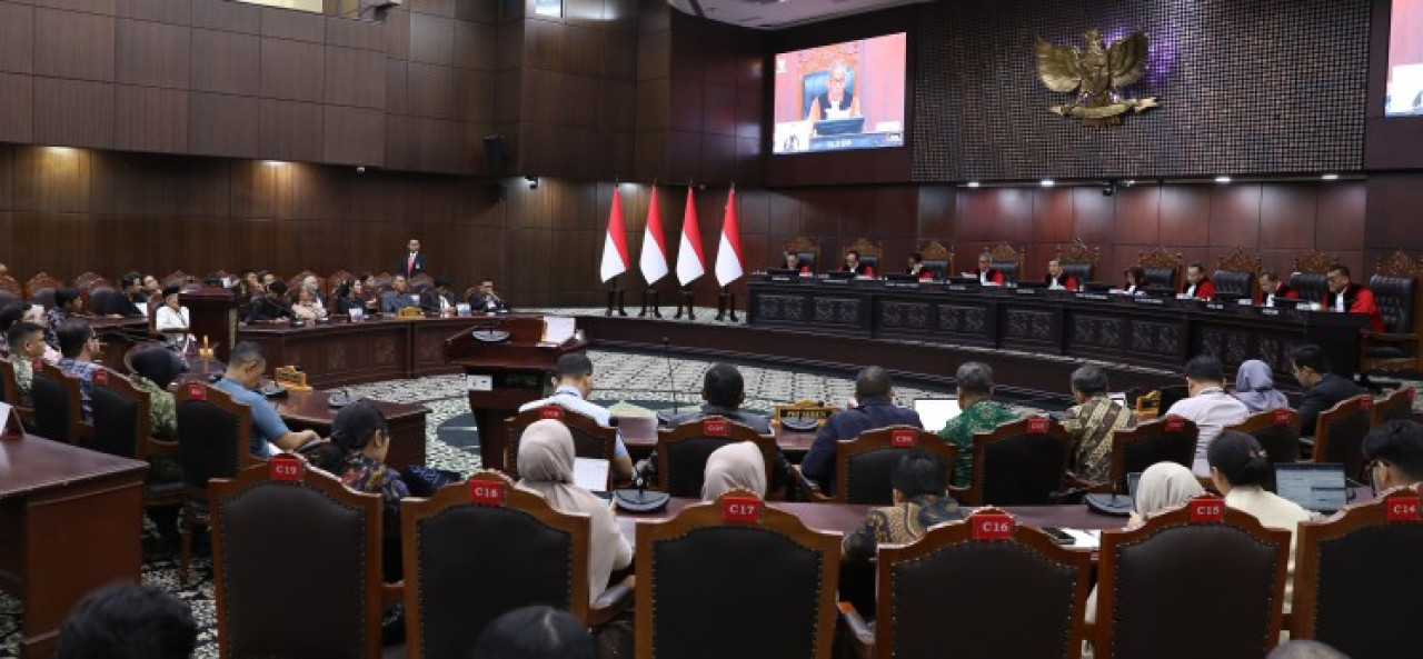Ilustrasi sidang di Mahkamah Konstitusi. (Foto: Humas MK)