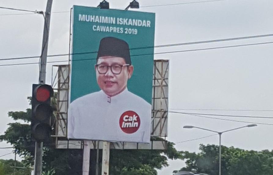 Eit, Reklame Cak Imin Cawapres 2019 Bertebaran