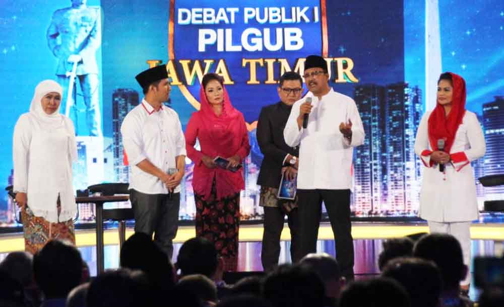 Debat publik Pilgub Jatim 2018.