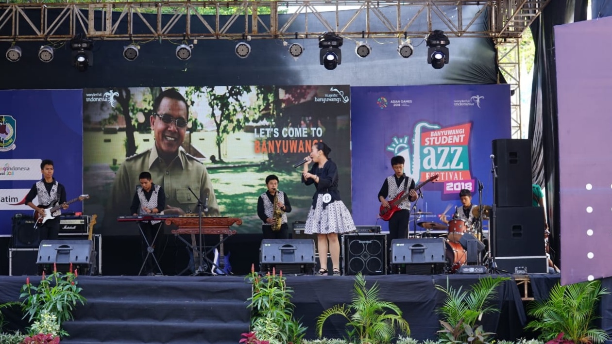 Salah satu peserta saat tampil di Student Jazz Festival/Foto: istimewa