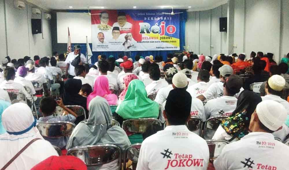 Acara deklarasi bersama Relawan Jokowi (ReJo) di Probolinggo