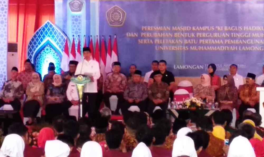 Jokowi: Bu Iriana Juga Kuliah di Universitas Muhammadiyah