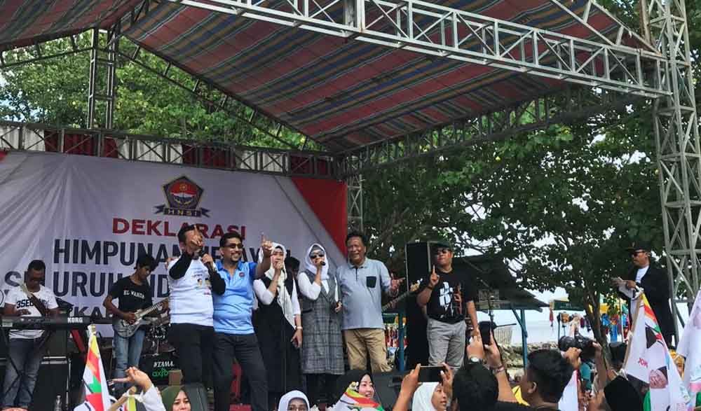 Ketua TKD Jatim Irjen Pol (Purn) Machfud Arifin saat di Lamongan