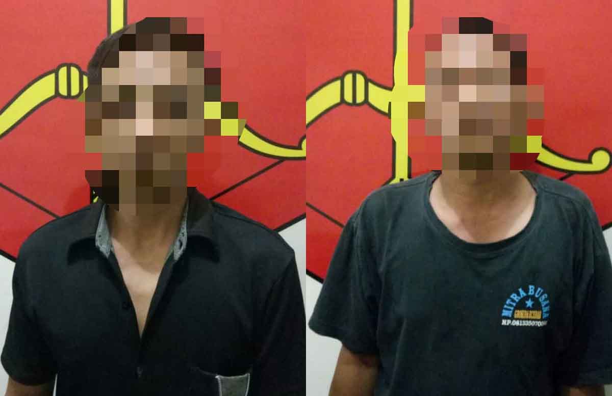 Dua tersangka judi dadi di pinggir Sungai di Ponorogo