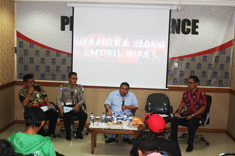 Jumpa pers Surabaya Vaganza di kantor Humas Pemkot Surabaya.
