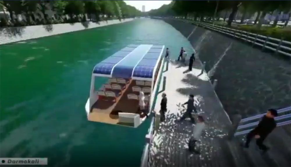 Contoh shalter di Darmo Kali/@dishubsurabaya