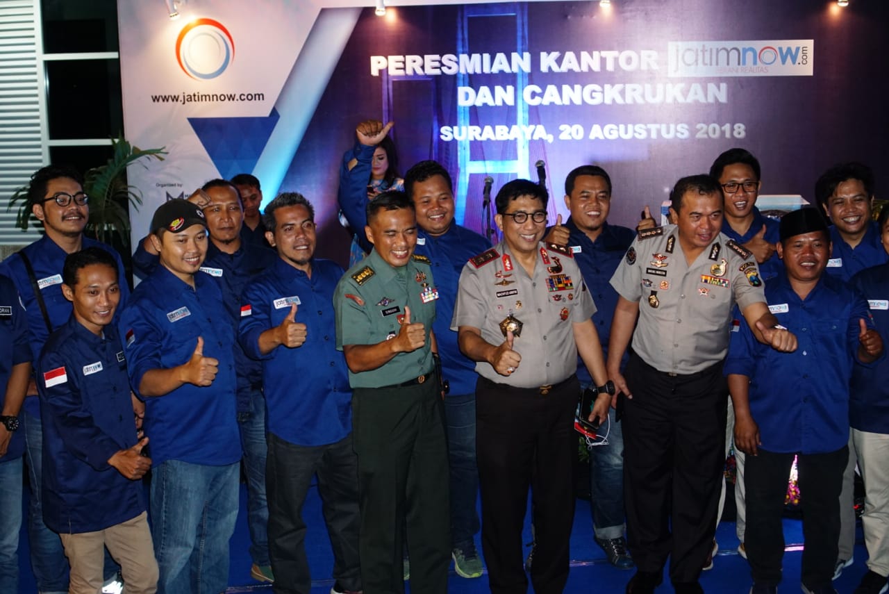 Resmikan Kantor jatimnow.com, Kapolda: Berikan Fakta Dalam Pemberitaan