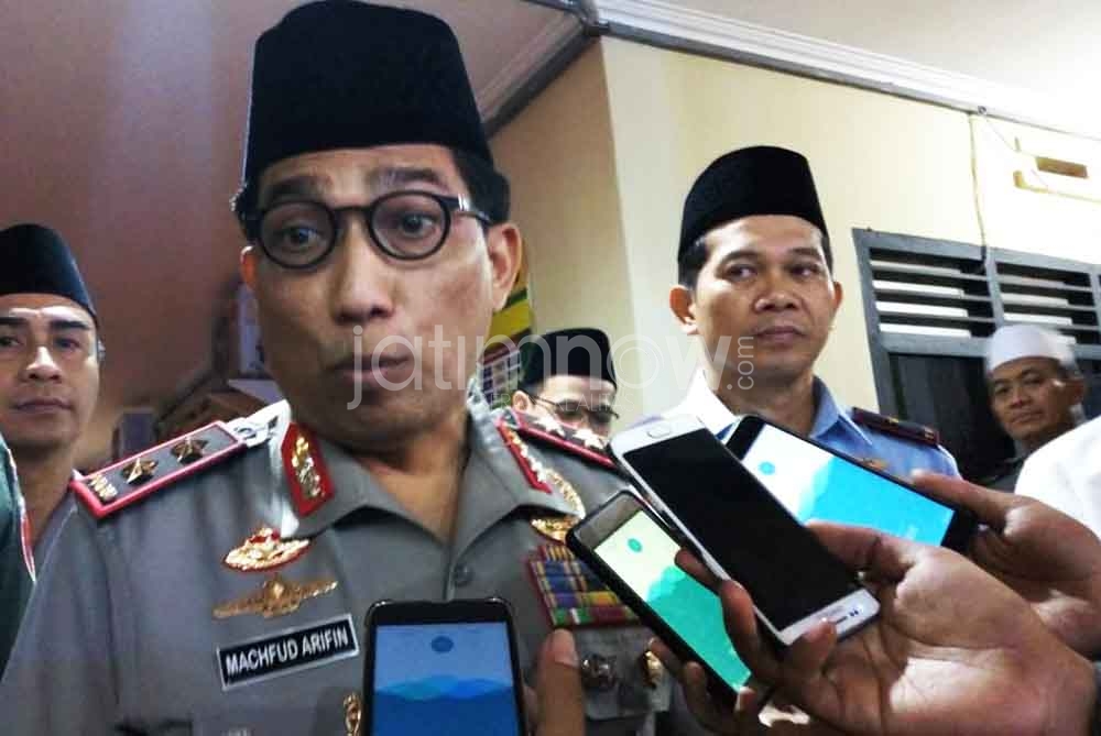 Kapolda Jatim Irjen Pol Machfud Arifin saat safari Ramadan di Ponorogo