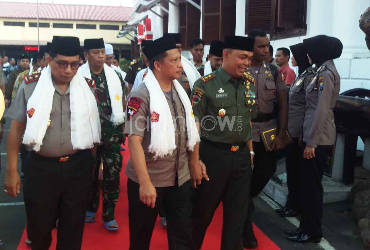 Kapolri Jendral Polisi Tito Karnavian saat di Mapolrestabes Surabaya