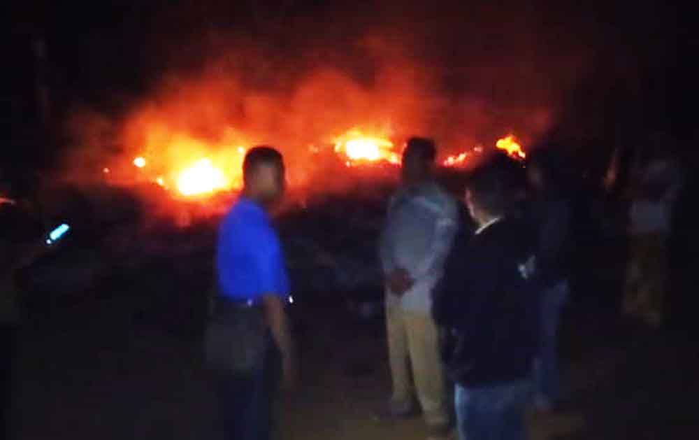 Kebakaran rumah warga di Blitar