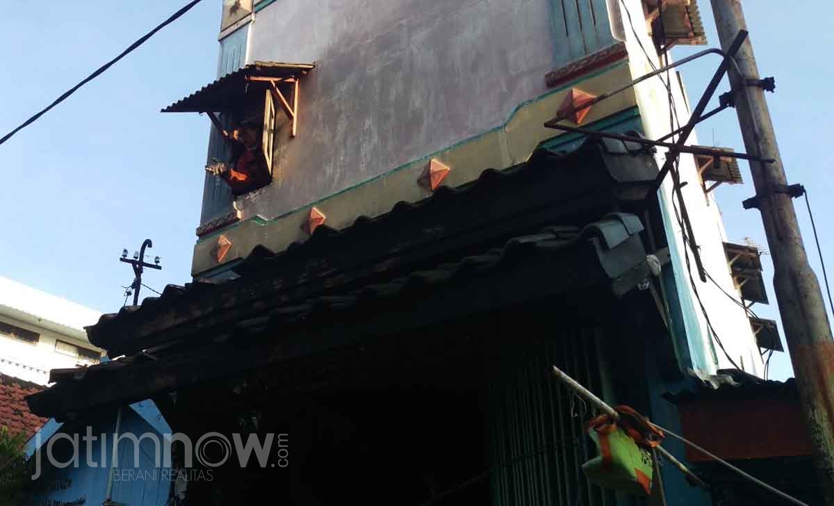 Rumah kos terbakar di Kebalen Kulon Surabaya