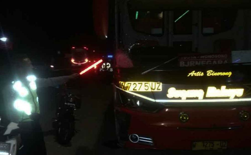 Dua Biker di Ngawi Tewas Ditabrak Bus Sugeng Rahayu