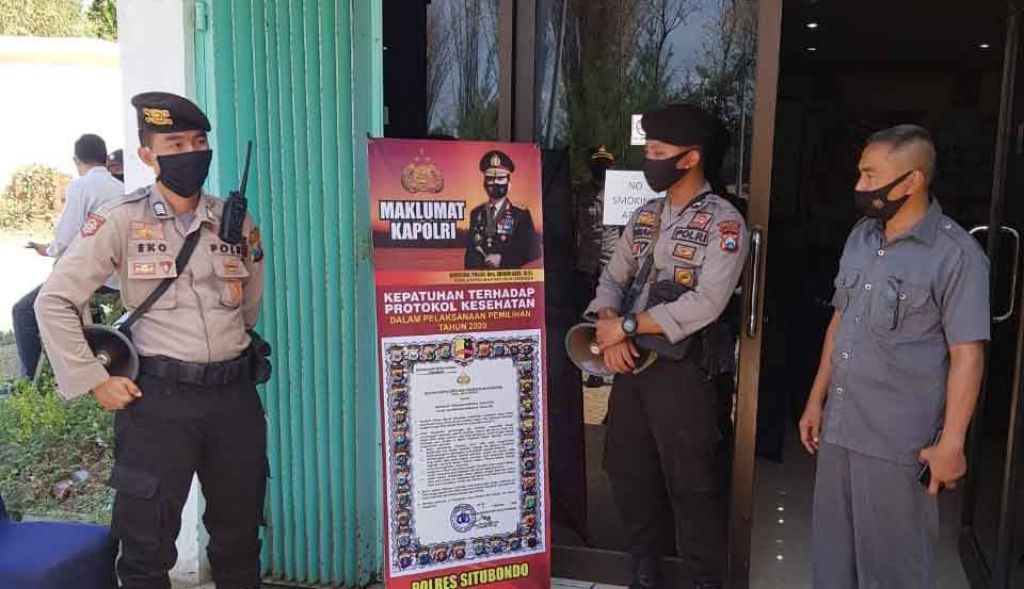 Pengamanan penetapan paslon di Situbondo