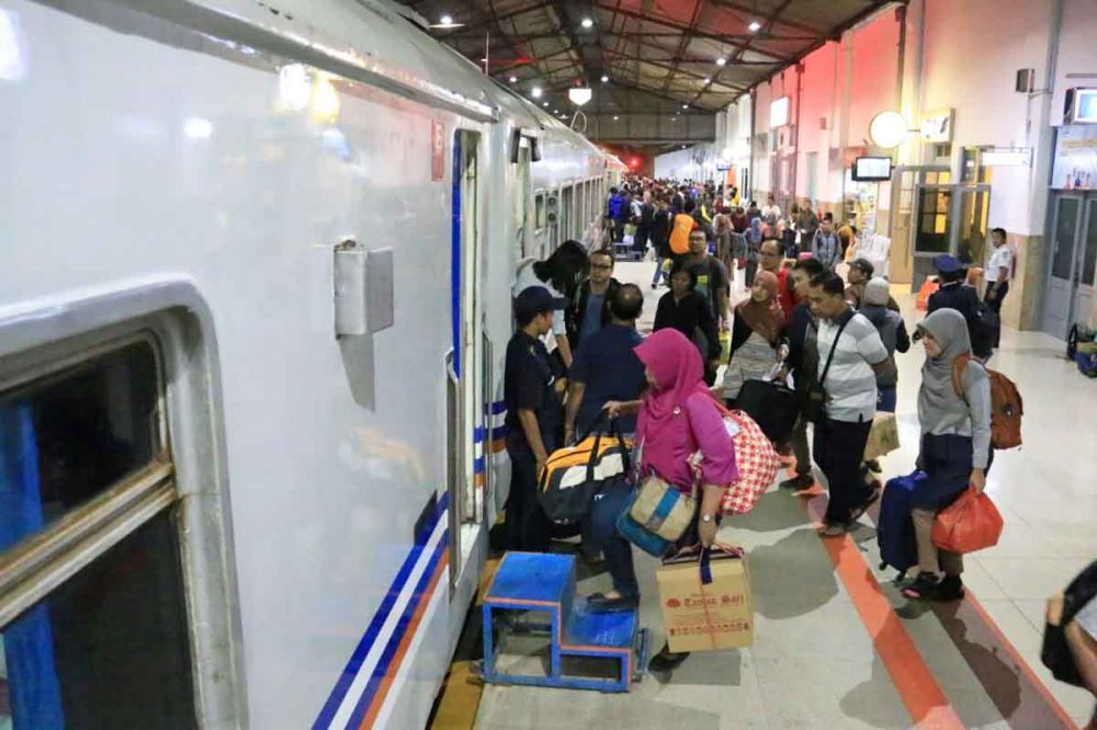 Ilustrasi penumpang kereta api/jatimnow.com